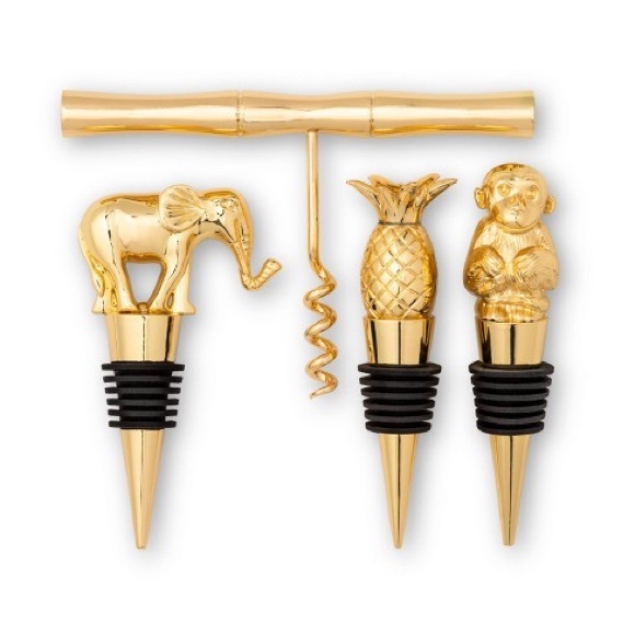 Lily Pulitzer barware set and giraffe  can opener - Picture 2 of 8